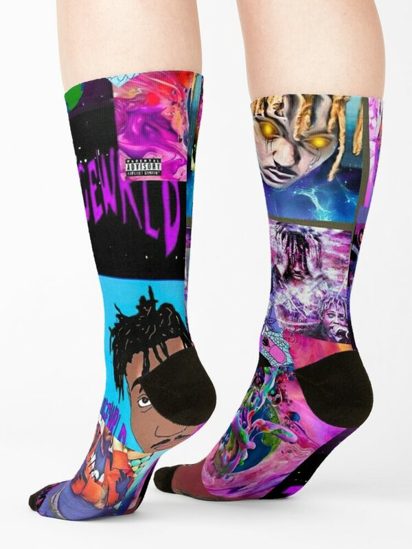Juice Wrld Album Cover Design Socks anti-slip essential christmas gifts moving stockings Boy Socks Women's