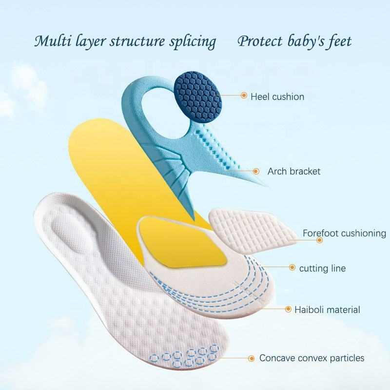 Kids Orthotics Insoles Memory Foam Leg Health Correction Care Tools Children Comfort Sports Shoes Insoles Arch Support Shoes Pad