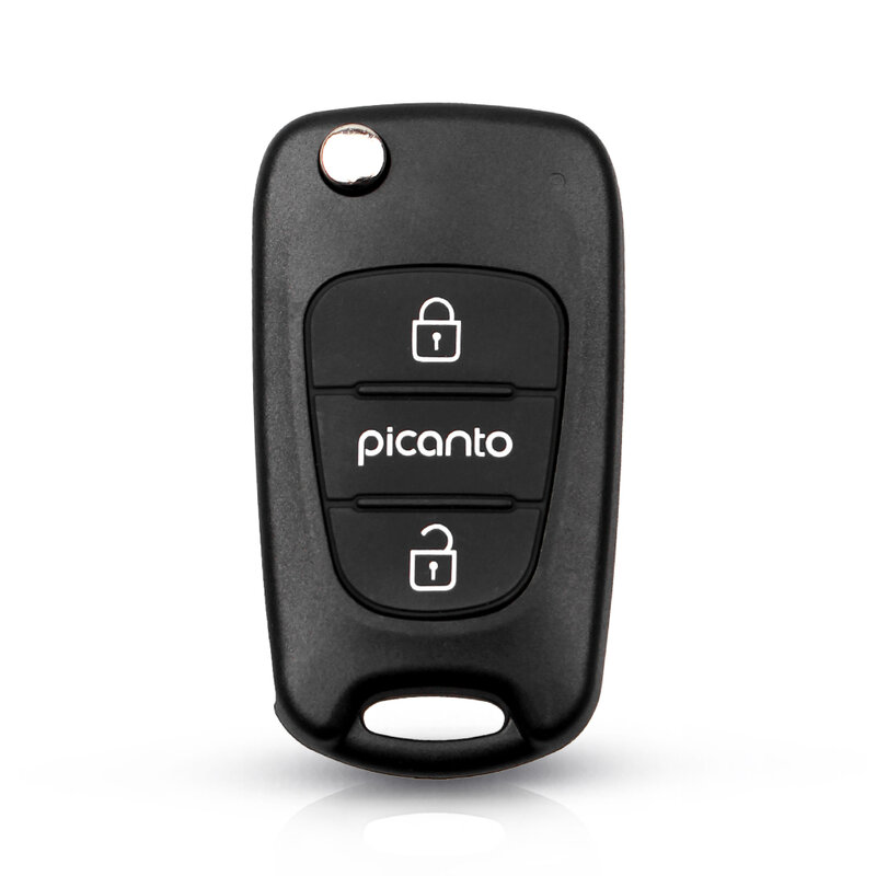 Dandkey 3 BT Flip Folding Remote Car Key Shell Case For Hyundai I30 IX35 Picanto Solaris RIO  Kia K2 K5 Sportage Verna