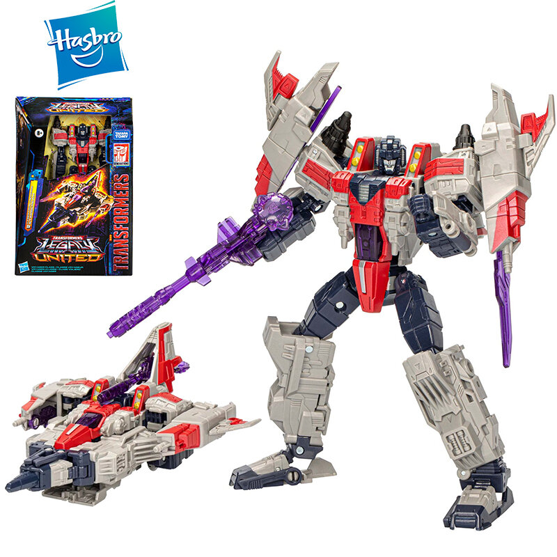 Hasbro-figura de acción Original Transformers Legacy, modelo de Anime Galaxy Force Voyager Starscream, regalos de juguete, 18cm, en Stock