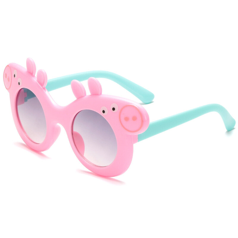 子供ののぞき見豚漫画のサングラス、夏の眼鏡、UV保護、george、ミイラ、daddy、赤ちゃん、ギフト