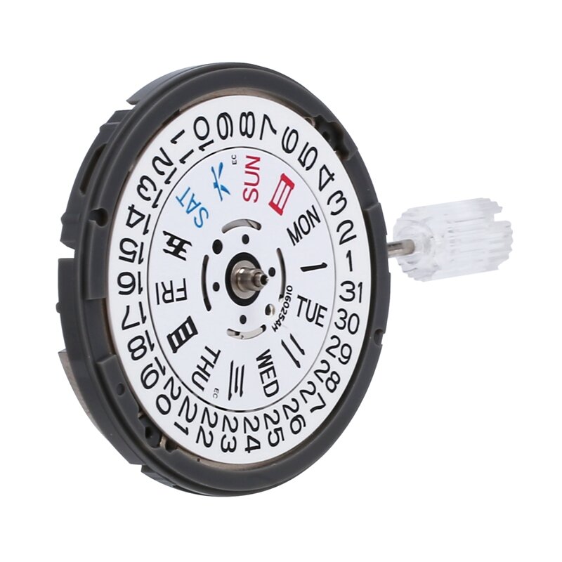 NH36/NH36A Automatic Mechanical Movement 24 Jewels White Datewheel Crown At 3.0 Watch Mechanism Replacements