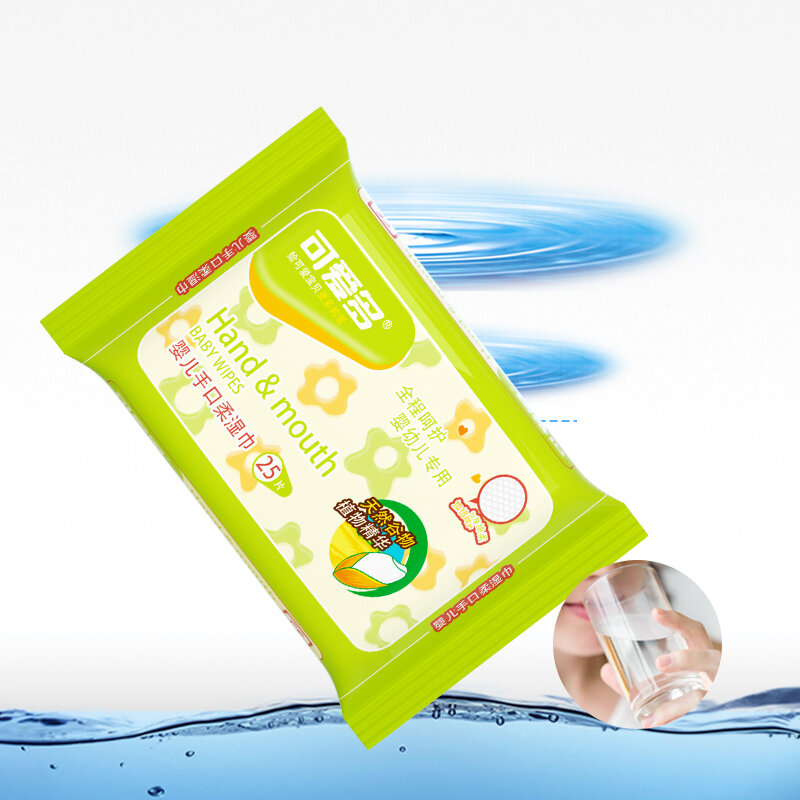 Baby Hand and Mouth Cleaning Soft Wipes 25 Count