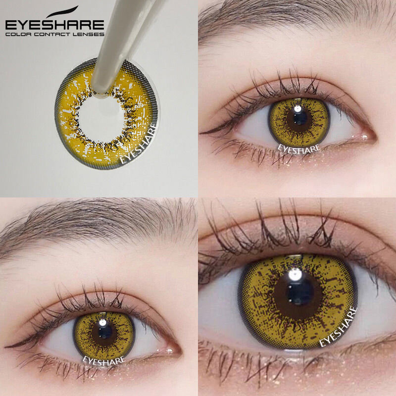 Eyeshare cosplay cor lentes de contato para os olhos ayy série dia das bruxas beleza maquiagem contatos lentes olho cosméticos cor lente olhos