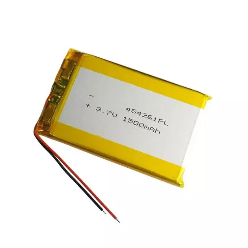 Sel baterai Li-ion isi ulang Lithium Lipo 1500mAh 3.7V 454261 untuk Speaker Bluetooth GPS PDA DVD ponsel pintar