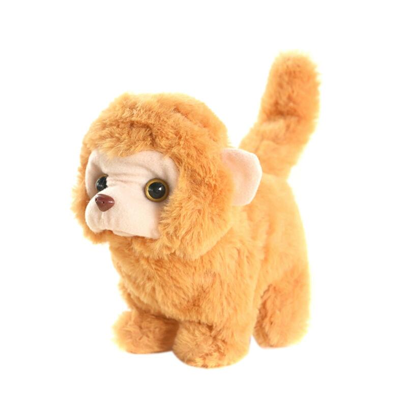 Walking Monkey Doll Soft Monkey Toy Stuffed Animal Cute with Sound Electric Plush Monkey Toy for Kids Holidays Birthday Gifts