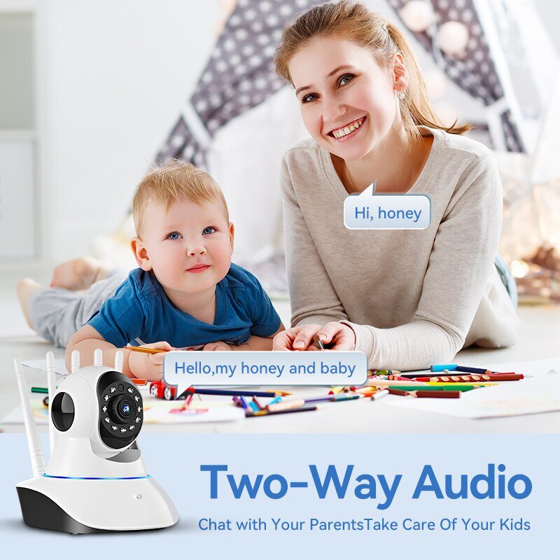 1080P Wifi Camera Security Protection Monitor Two Way Audio and Real Time Transmission Camera