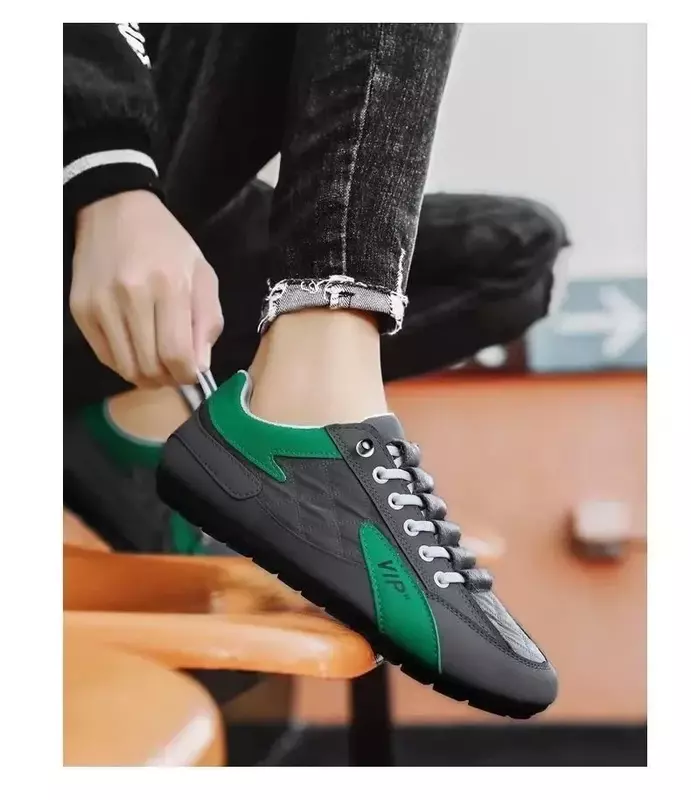 2024 nuove scarpe Casual da uomo estate sezione sottile Baotou mezze pantofole moda selvaggia a fondo piatto scarpe di fagioli uomo Sneakers uomo