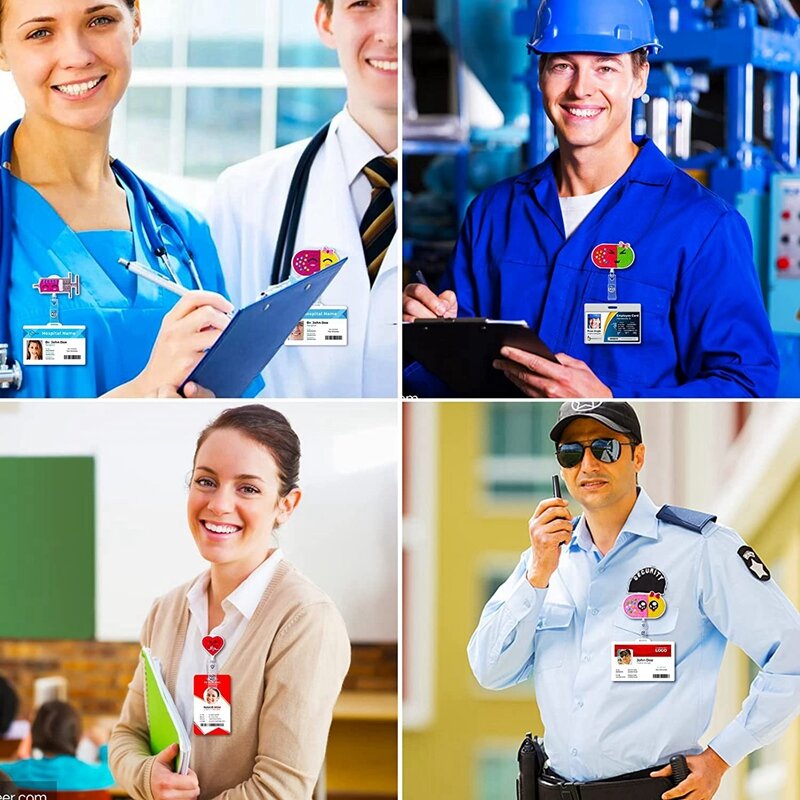 9 Stuks Verpleegster Badge Haspels Schattige Badge Haspels Intrekbare Badge Houders Verpleegkundige Badge Haspel Borduurwerk Voor Verpleegkundigen