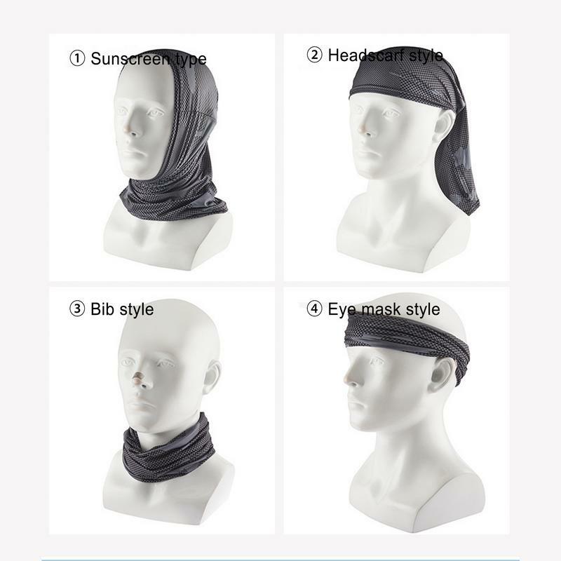 Masker penutup leher untuk pria wanita, aksesori motor pelindung leher berkendara, Bandana Gaiter leher musim panas