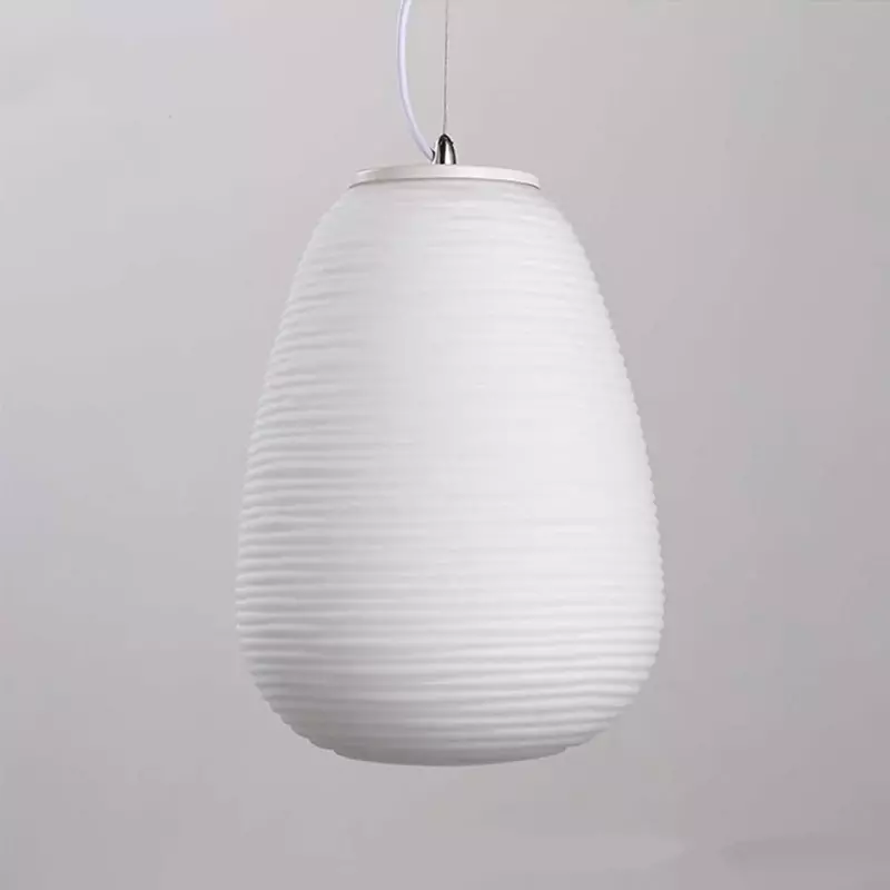 Foscarini Milky White Glass Whorls Cocoon Pendant Light for Kitchen Dining Table Study Room Acrylic House Decor Hanging Lamp