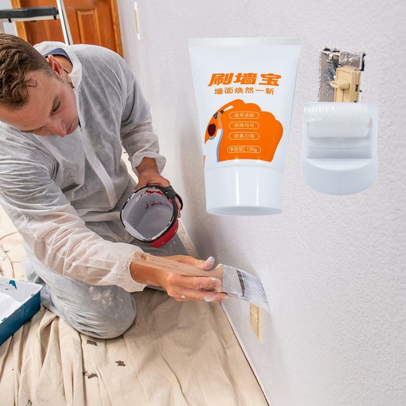 Rodillo de pintura de látex para reparación de pared, cepillo pequeño, parche de secado rápido, suministros de agente de reparación