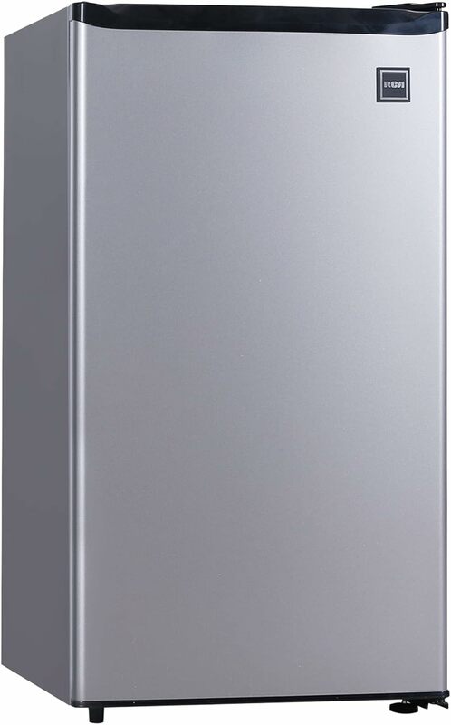 New RFR322 Mini Refrigerator, Compact Freezer Compartment, Adjustable Thermostat Control, Reversible Door, 3.2 Cubic Feet