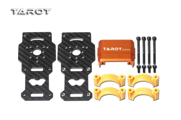 1pcs tarot 25mm carbon faser leichte design motor halterung TL96026-02 orange/schwarz TL96026-01 für multi copter diy rc drohne