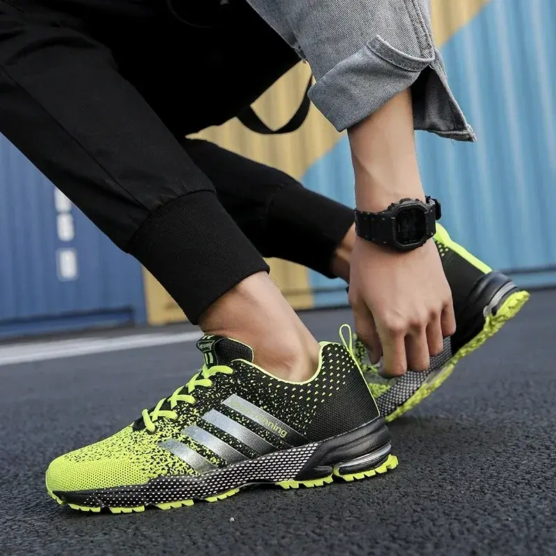 Мужские Роскошные модные тренировочные кроссовки, кеды, лоферы, дышащие, для бега, прогулок, Женская теннисная уличная спортивная обувь Koeiua