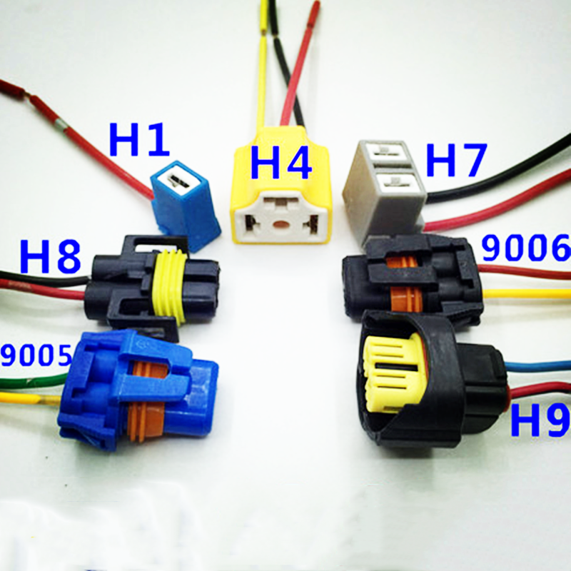 H1/H3/H4/H7/H8/H11/9005 Auto Koplampen Fog Lamp Plug Hoge Temperatuur weerstand Keramische Socket Houder H9