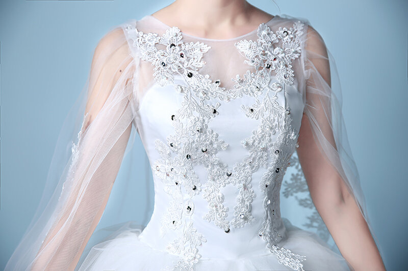 Женское кружевное свадебное платье Applqiue, простое платье с глубоким декольте и открытой спиной
