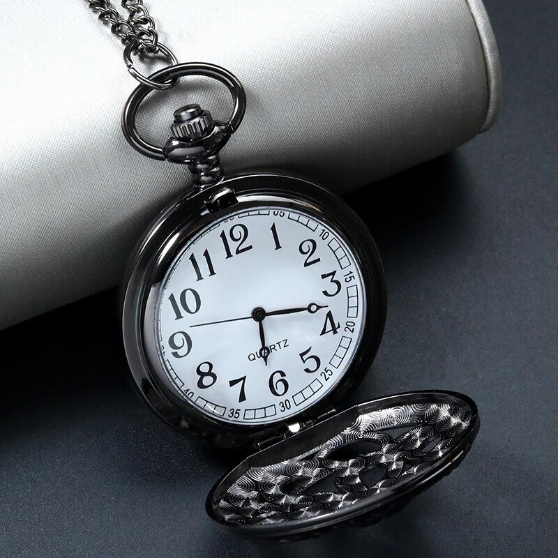 2pcs Set Mens Women Casual Bracelet Watches Vintage Hollow Quartz Pocket Watch with Chain Necklace Vintage Quartz Pendant Watch