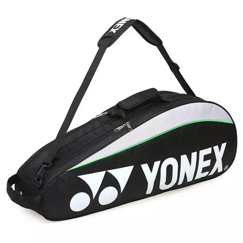 YONEX tas Badminton asli, tas olahraga bulu tangkis asli maksimal untuk 3 raket dengan kompartemen sepatu, tas raket 9332 untuk pria atau wanita