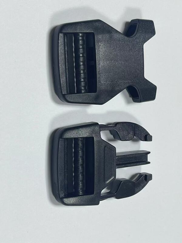 2,5 cm seitliche Entriegelung schnalle-25mm ALR25-BLACK jacken, Rucksäcke, Taschen