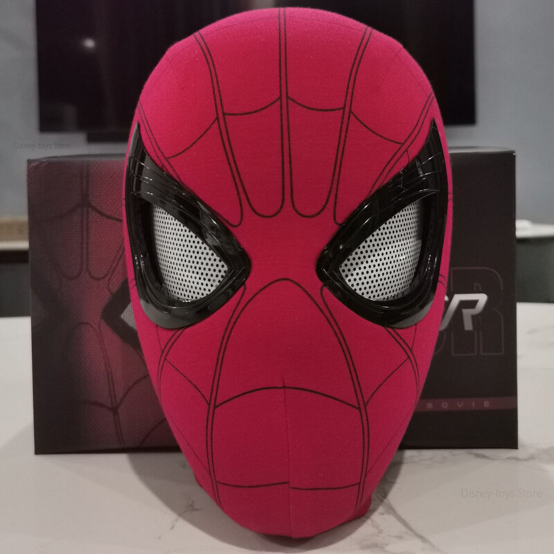 Máscara de Spider-man:no Way Home, casco de lujo recargable, ojos remotos, máscara móvil, decoración de Cosplay, juguetes de regalo, nuevo
