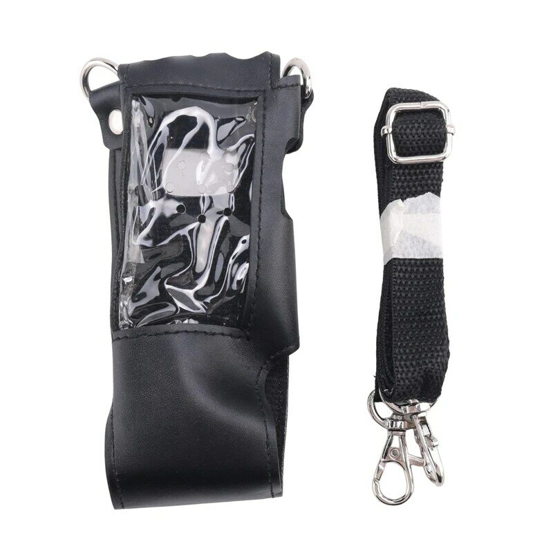 Sarung Walkie Talkie portabel, sarung kulit perpanjang untuk Baofeng UV5R/5RA/5RE TYT TH-F8 dan Walkie Talkie lainnya mudah dipasang