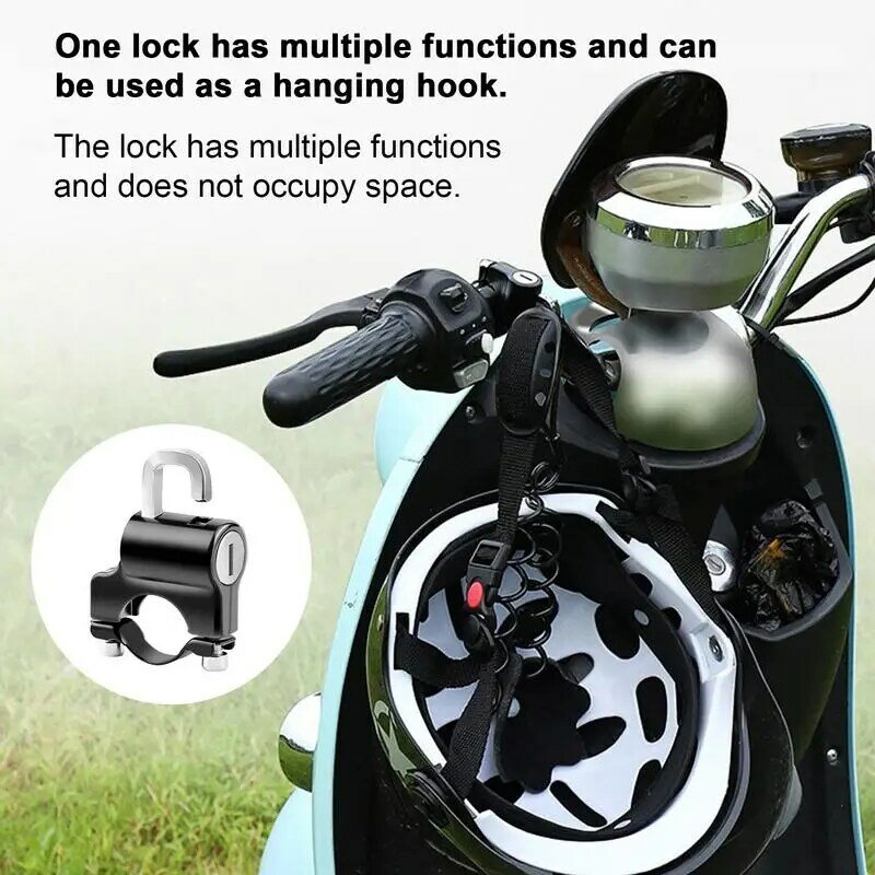 Motorbike Helmet Lock For Motorcycle Anti-Theft Hat Motorcycle Safety Lock Universal Heavy Duty Security Motorcycle Hat Lock