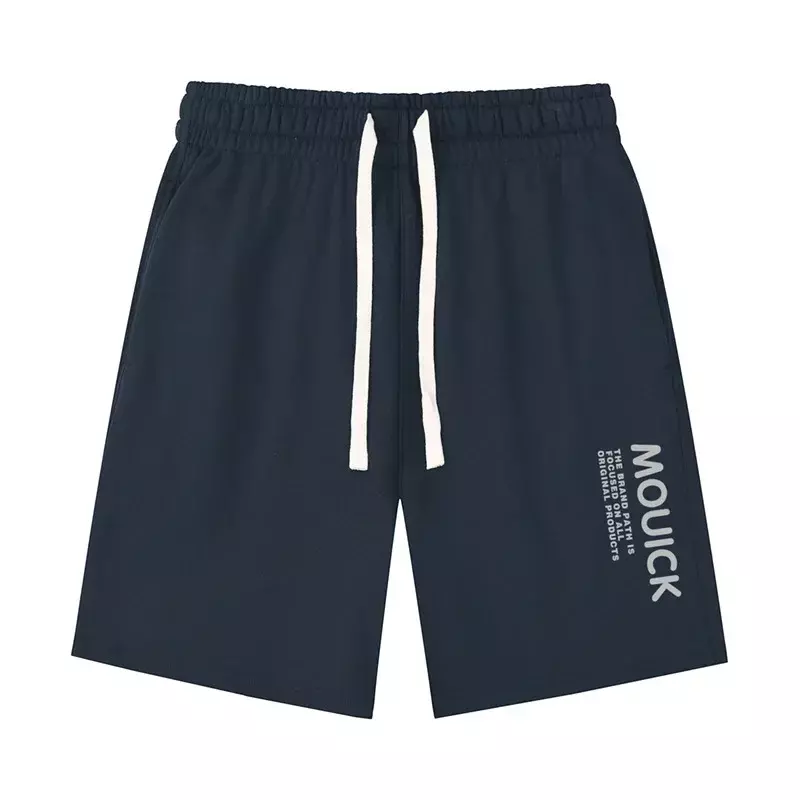 LANGYETW-Shorts esportivos soltos masculinos, shorts casuais de algodão, calças grandes e médias, peso pesado masculino, 360g, moda japonesa de verão