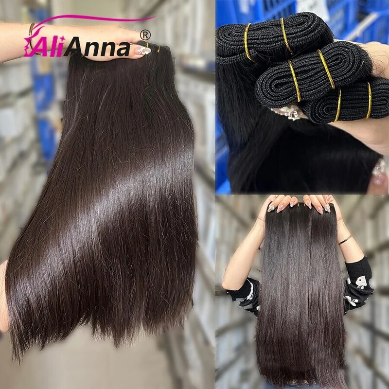 15A podwójnie rysowane dziewicze wiązki ludzkich włosów surowe włosy wietnamskie wiązki ludzkich włosów proste wiązki nieprzetworzonych włosów