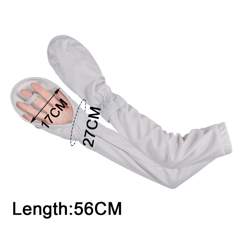 Large Size Ice Sleeve Gloves Women's Summer Driving Sun Protection Arm Sleeves Loose Breathable Arm Guard UV Outdoor