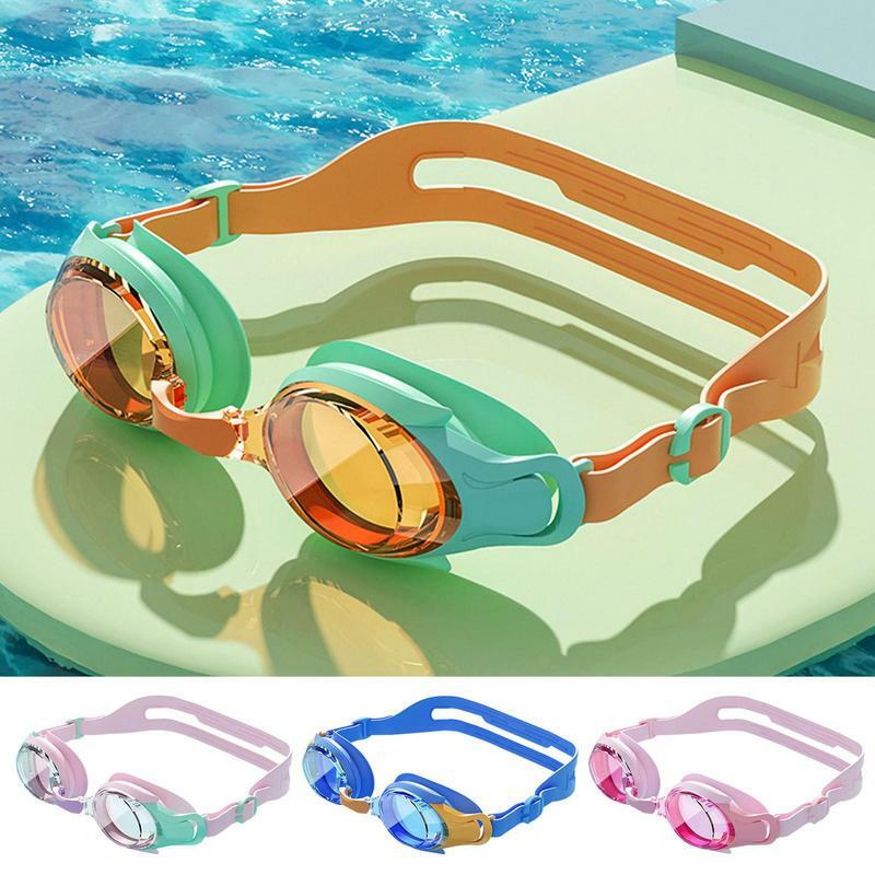 Gafas de natación impermeables para niños pequeños, gafas de natación HD a prueba de fugas, antivaho, buceo profesional