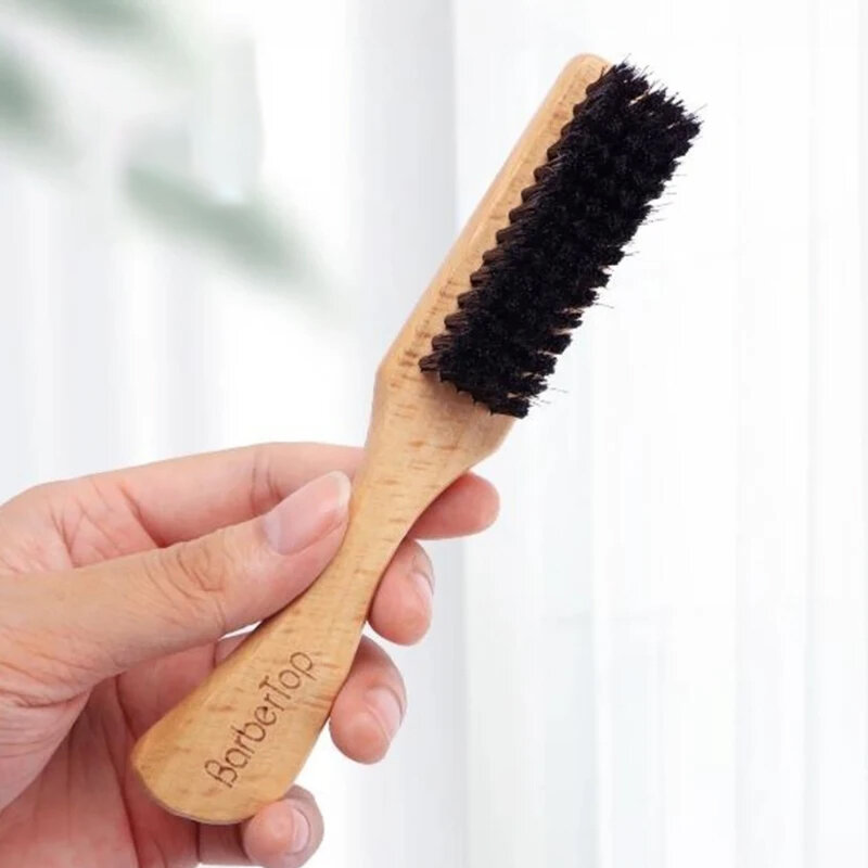 Men Styling Comb Beard Hair Brush Face Massage Shaving Comb Barber Anti-Knots Moustache Brush Wooden Combs