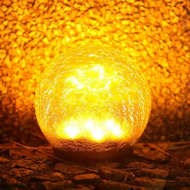Luzes de bola solares impermeáveis, 20 LED Globe Lights, Fairy Light para Jardim, Decoração de festa de Natal