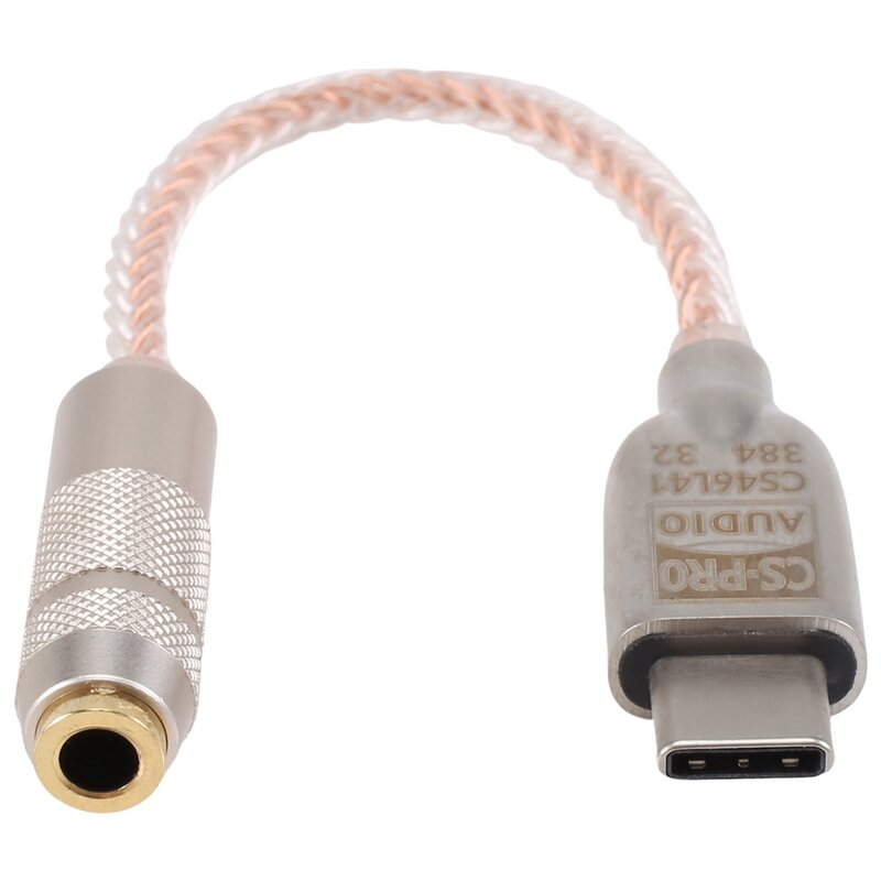 Цифровой Hi-Fi усилитель для наушников с разъемом Type-C до 3,5 мм, чип Cs46L41
