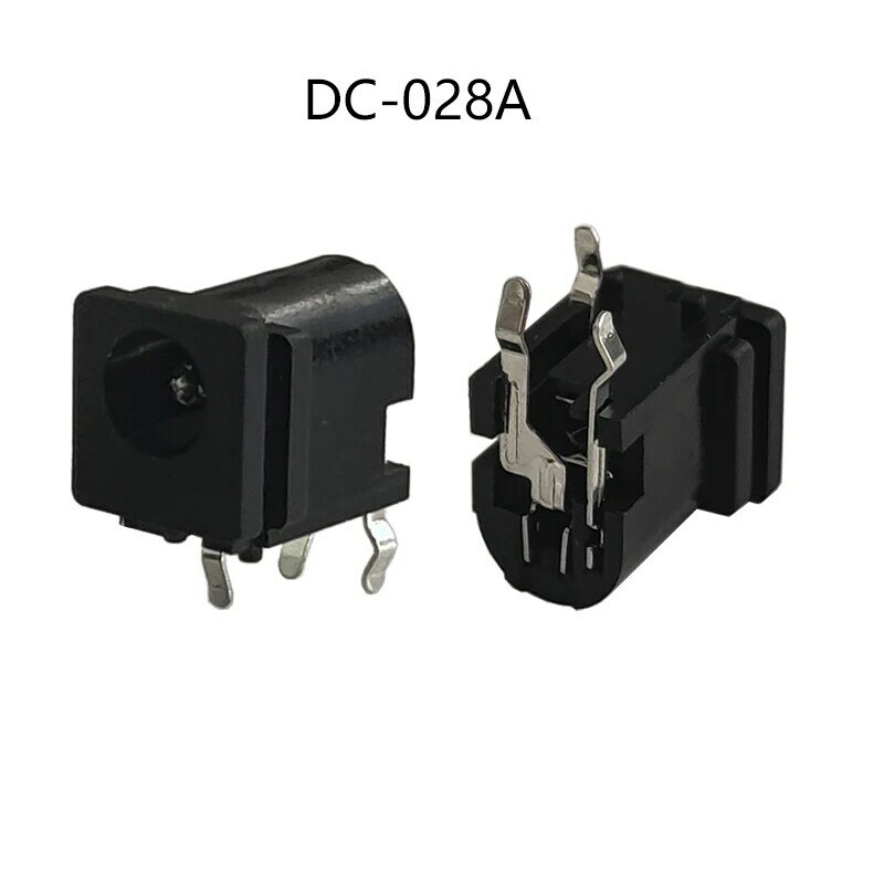 Conector de alimentación de CC, 10 piezas, DC-028A, hembra y macho, PIN 1,7x4,8mm, 4817, DIP, 3 pines