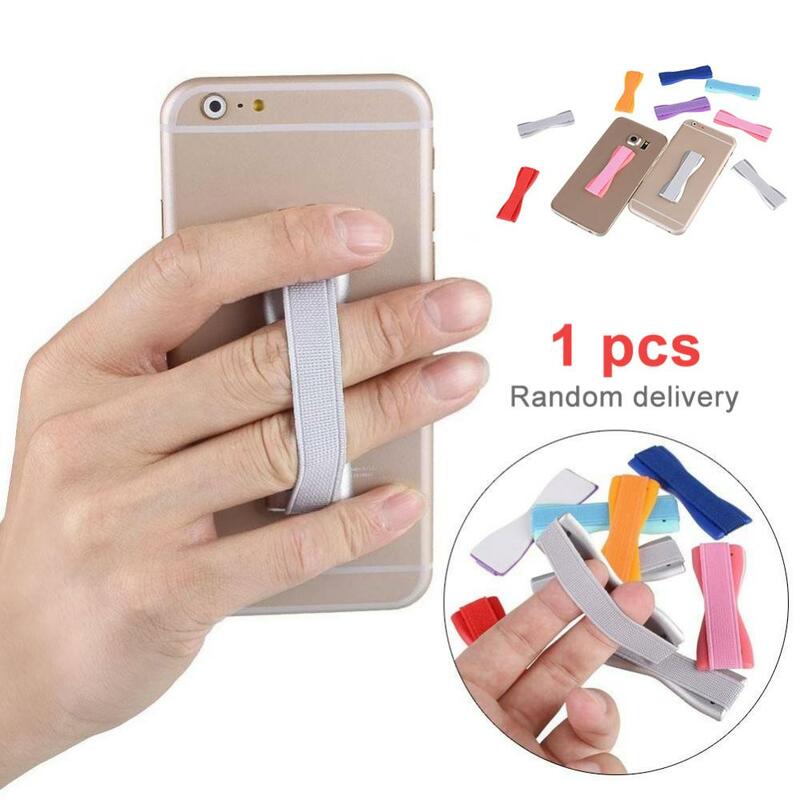 Soporte de anillo de dedo de plástico ABS + ecológico, banda de mano, soporte Universal para teléfono, correa de pulsera, soporte de agarre de empuje