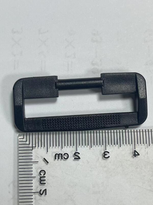 Ajustador de pantalones deportivos, hebillas de anillo cuadrado O D, plástico negro, rectangular