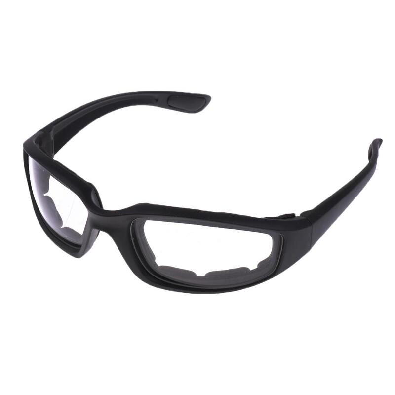 1 Pair Padded Motorcycle Goggles Riding Glasses with for Any Weather