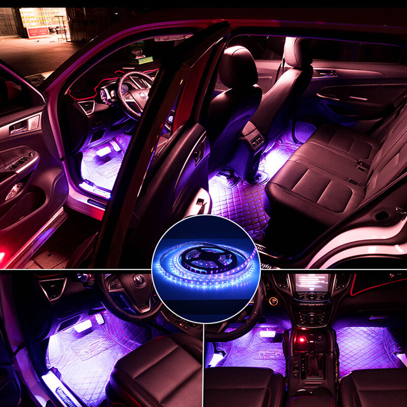 Bande lumineuse flexible à LED violette, étanche IP67, 12V, 60W, 5 mètres, ruban de lampe UV