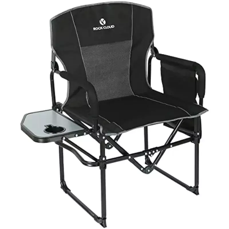Sedia da campeggio pieghevole ROCK CLOUD con tasca portaoggetti e tavolino sedie da campeggio portatili compatte all'aperto