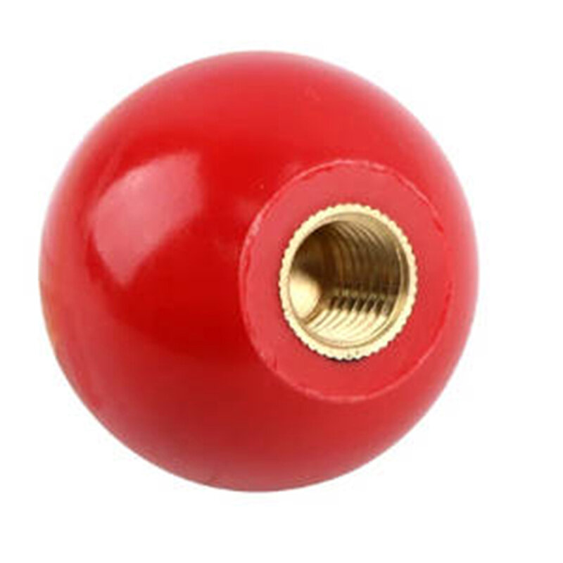 Porcas de fixação de plástico para máquina Handle Ball Nut Thread Núcleo de cobre Hardware Knob Acessórios, New Practical, 1Pc