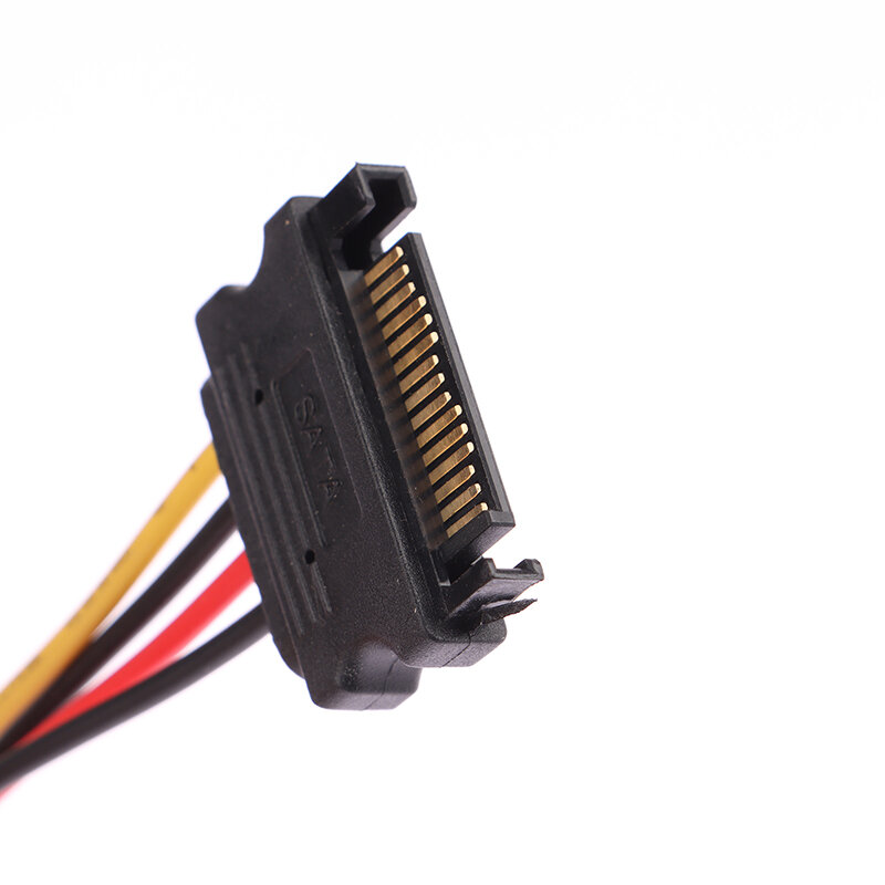 15 Pin SATA męski do Molex IDE 4-pinowy przedłużacz Adapter żeński przewód zasilający IDE do szeregowej płyty głównej a dysk twardy dysku twardego komputera