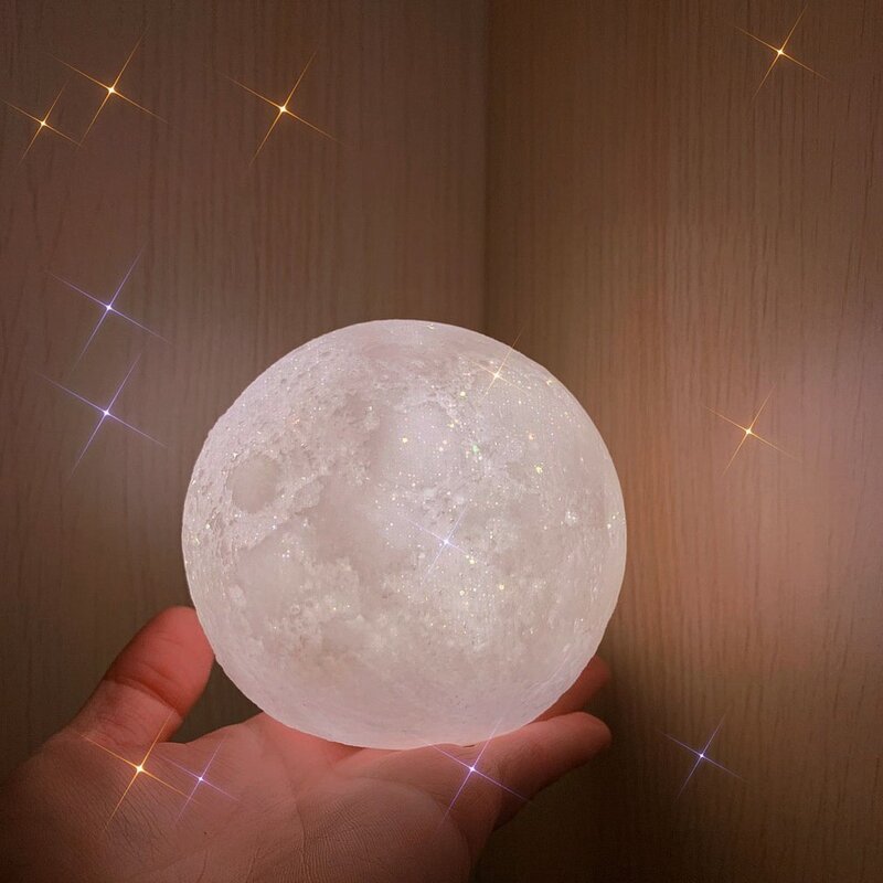 2024 neue 9,5 cm Mondlicht lampe Schlafzimmer Traum verstellbare Umgebungs nachtlichter Augenschutz Flur Nachttisch lampen
