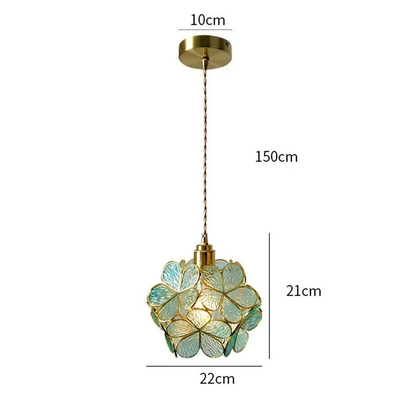 Стеклянная люстра в скандинавском стиле, настенная лампа для гостиной, столовой, спальни, дома