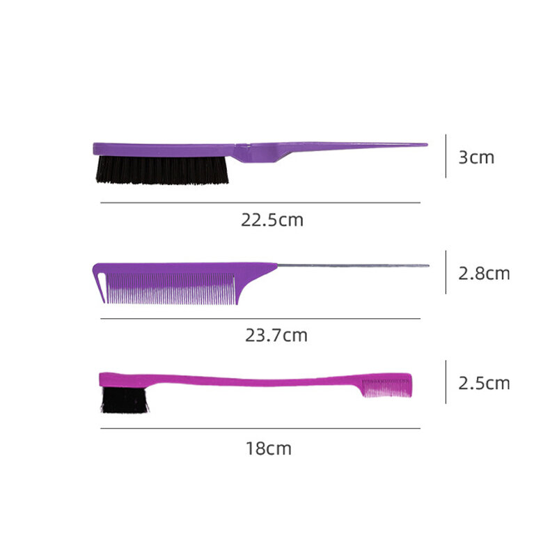 3 pz/lotto controllo del bordo pettine per capelli Hair Styling accessori per spazzole per capelli nuovo pettine per spazzola al forno a olio pettine divisorio per lo Styling