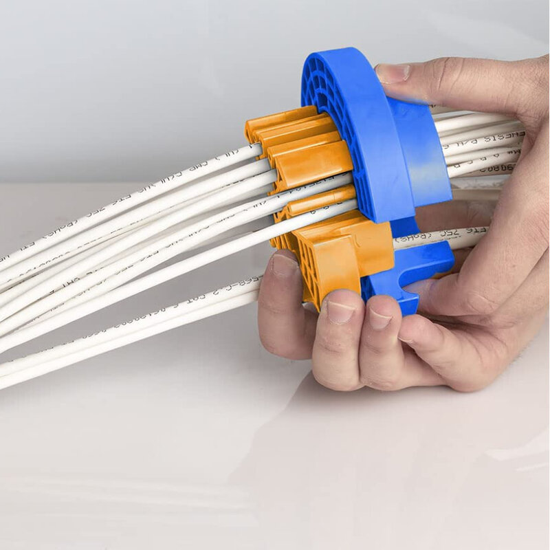 Dispositivo di cardatura di rete pettine per cavi ignifugo plastica ABS cablaggio generico categoria 5 e 6 cavi di rete strumenti di posa e cardatura