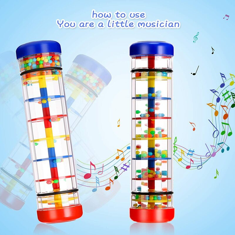 Rainmaker Baby Speelgoed Regen Stick Voor Baby 'S 6 12 Maanden Rammelaar Shaker Ontwikkeling Zintuiglijke Auditieve Baby Muziekinstrument Speelgoed