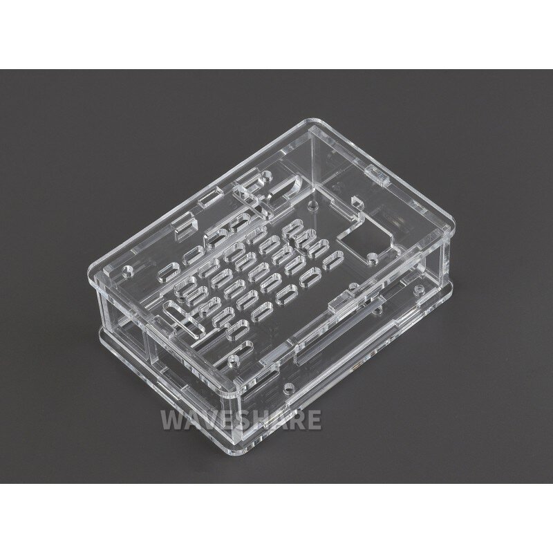 Boîtier en acrylique transparent Waveshare pour Raspberry Pi 5, prend en charge l'installation de PI5-CASE-F de refroidissement actifs officiels