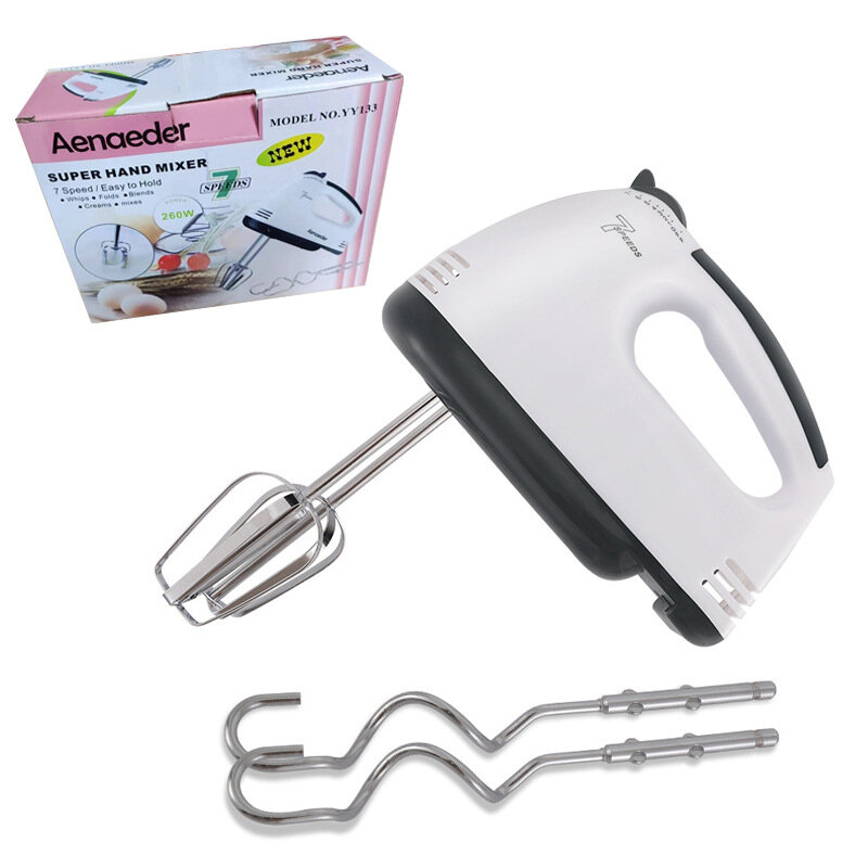 Handheld electric egg beater Blender household automatic mixer egg white and cream beater mini 7-speed Frother for milk Coffee