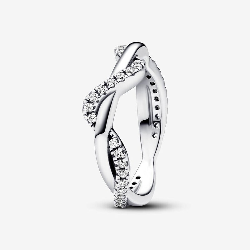 Женское кольцо из серебра 925% пробы, с фианитом